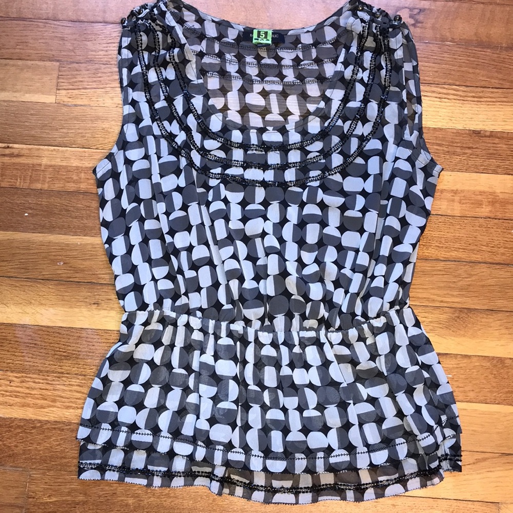 Banana Republic Beaded Sleeveless Blouse
